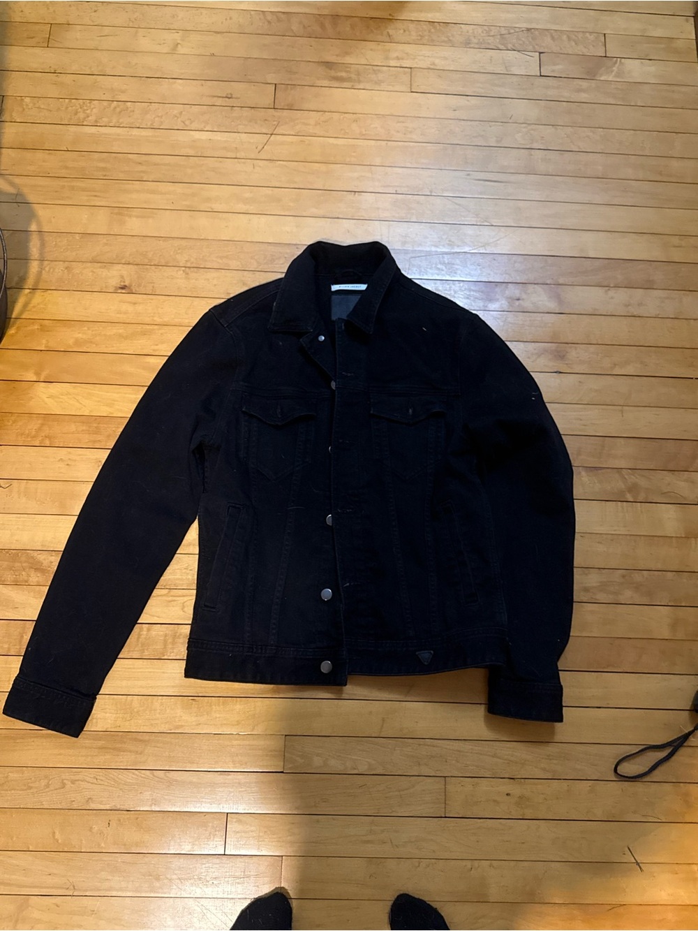 GUESS Men's Black Denim Jacket -
